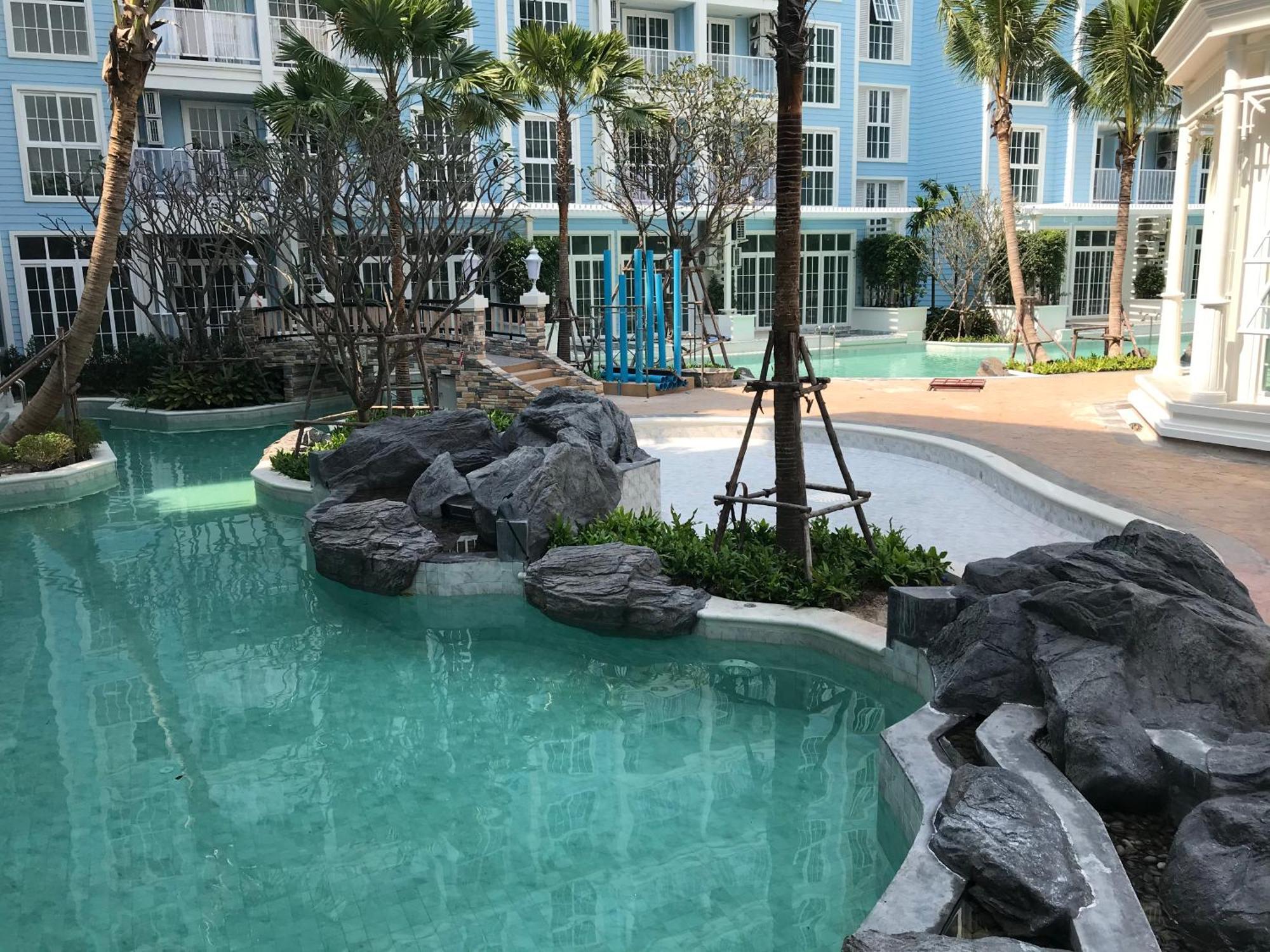 Grand Florida芭提雅带免费游泳池温泉桑拿浴和健身房瑜伽室私家海滩公寓e206 نا جومتين المظهر الخارجي الصورة