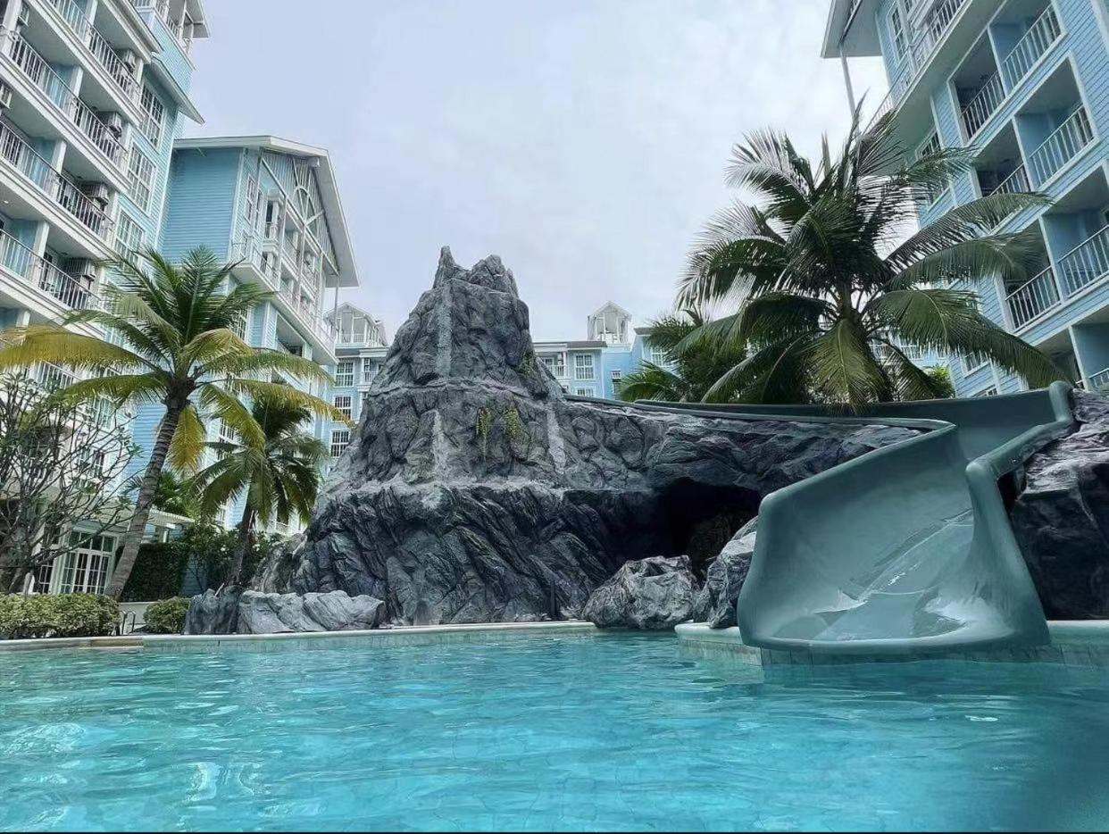 Grand Florida芭提雅带免费游泳池温泉桑拿浴和健身房瑜伽室私家海滩公寓e206 نا جومتين المظهر الخارجي الصورة